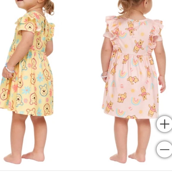 4 Piece Pooh Bear Baby Character Dress and Bloomer Set - Picture 4 of 15